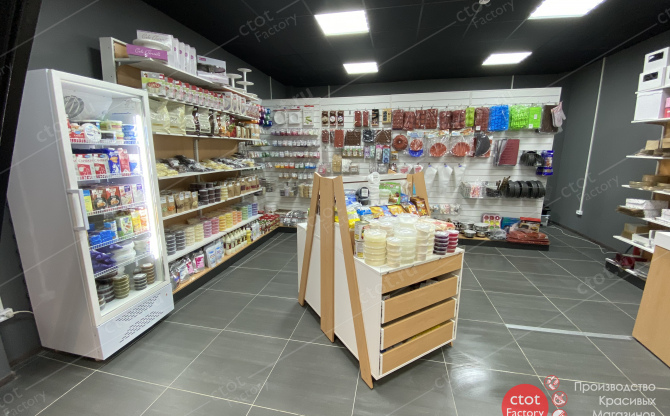 Торговое оборудование для магазина кондитеров и пекарей Candy Shop - Новый успешно реализованный проект Ctot Factory